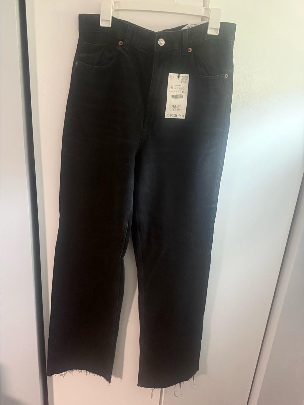Zara high rise wide leg jeans